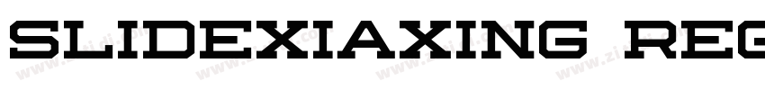 Slidexiaxing Regular字体转换 Slidexiaxing Regular字体转换